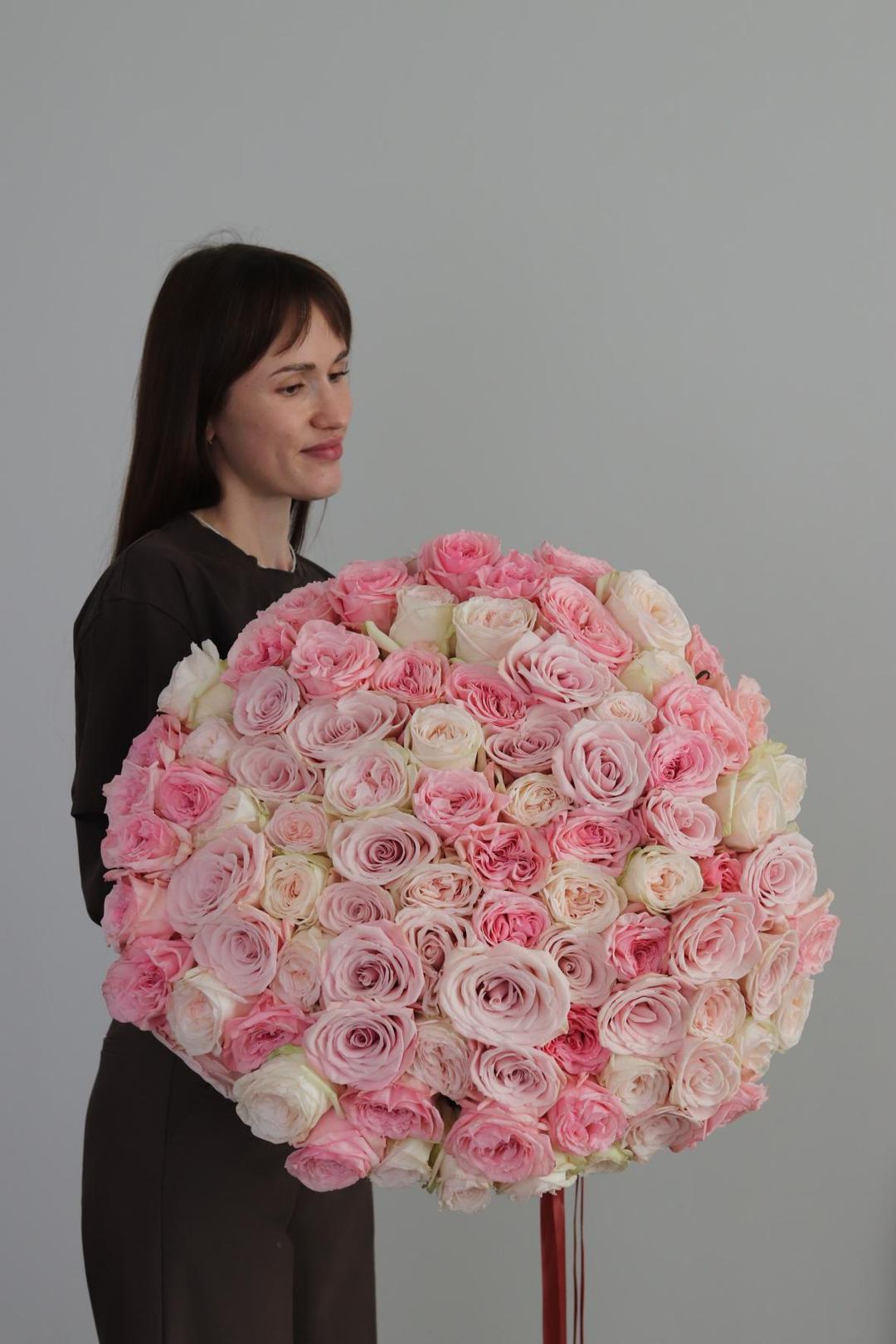 Нежный пионовидный микс